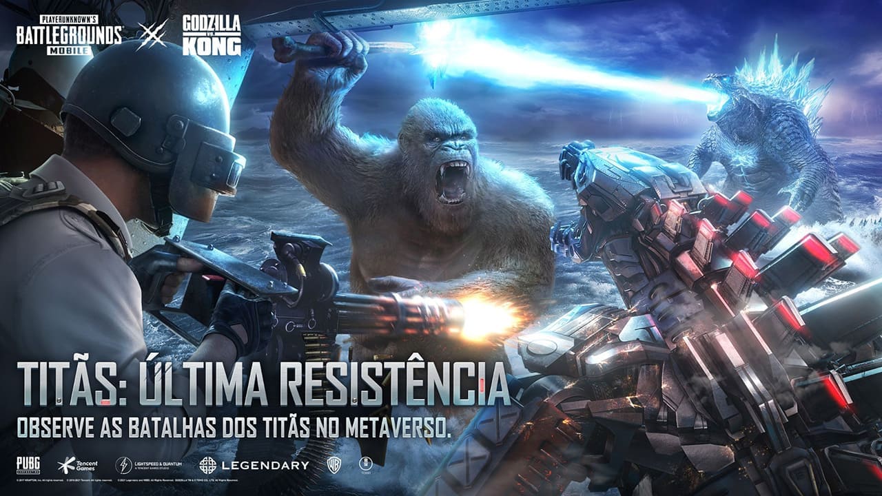 Godzilla vs. Kong chamado Titãs Última Resistência