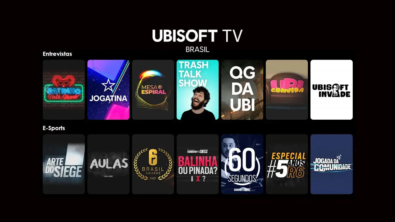 Ubisoft lança oficialmente a Ubisoft TV Brasil, seu canal de