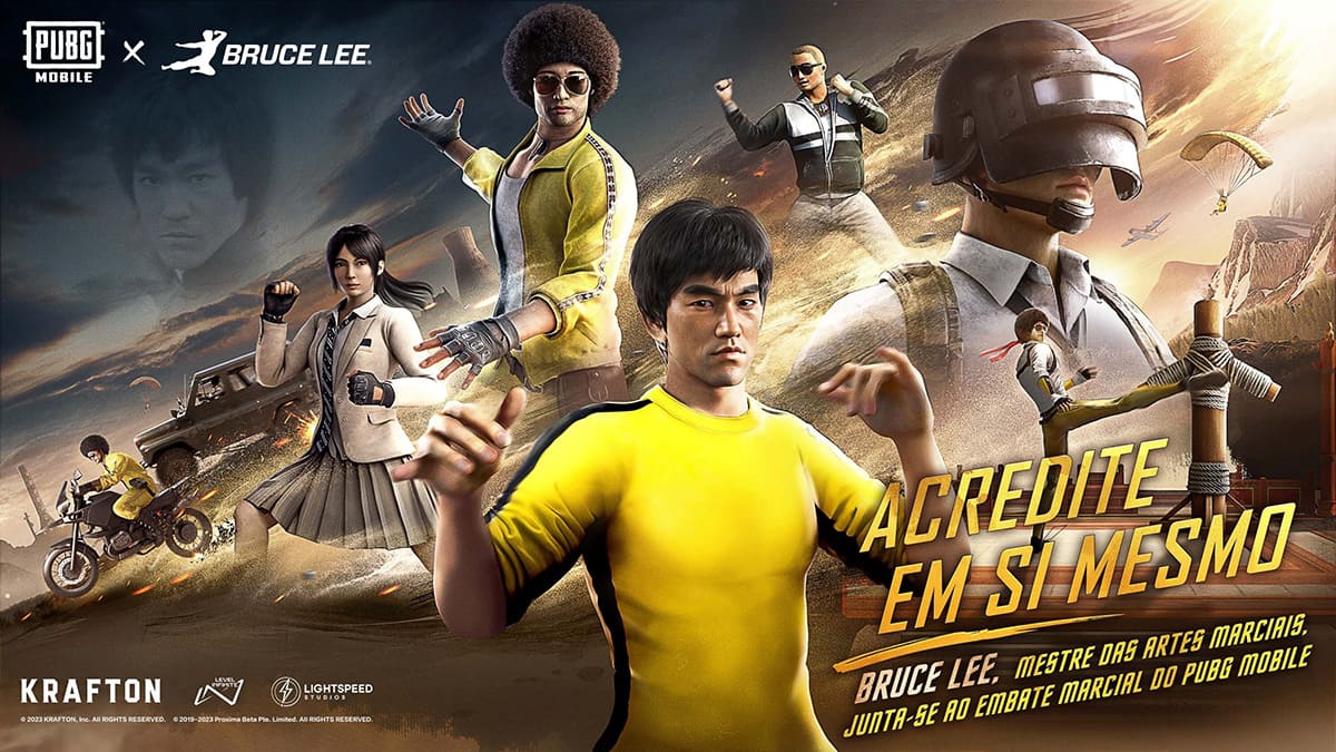 Bruce Lee participa da ação no PUBG MOBILE