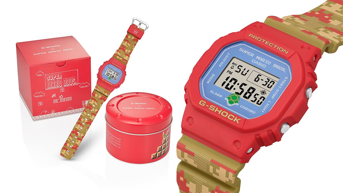 Relógio G-Shock x Super Mario Bros