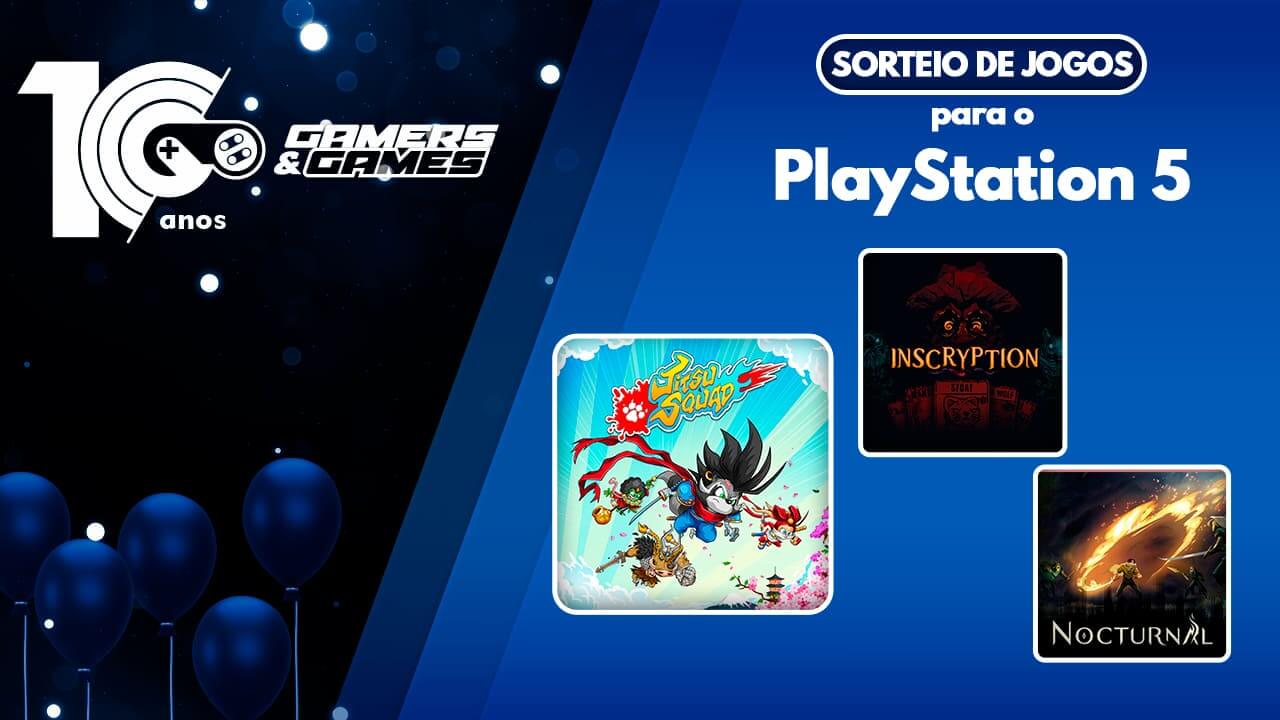 Gamers & Games 10 Anos – Sorteio de Jogos para o PlayStation 5!