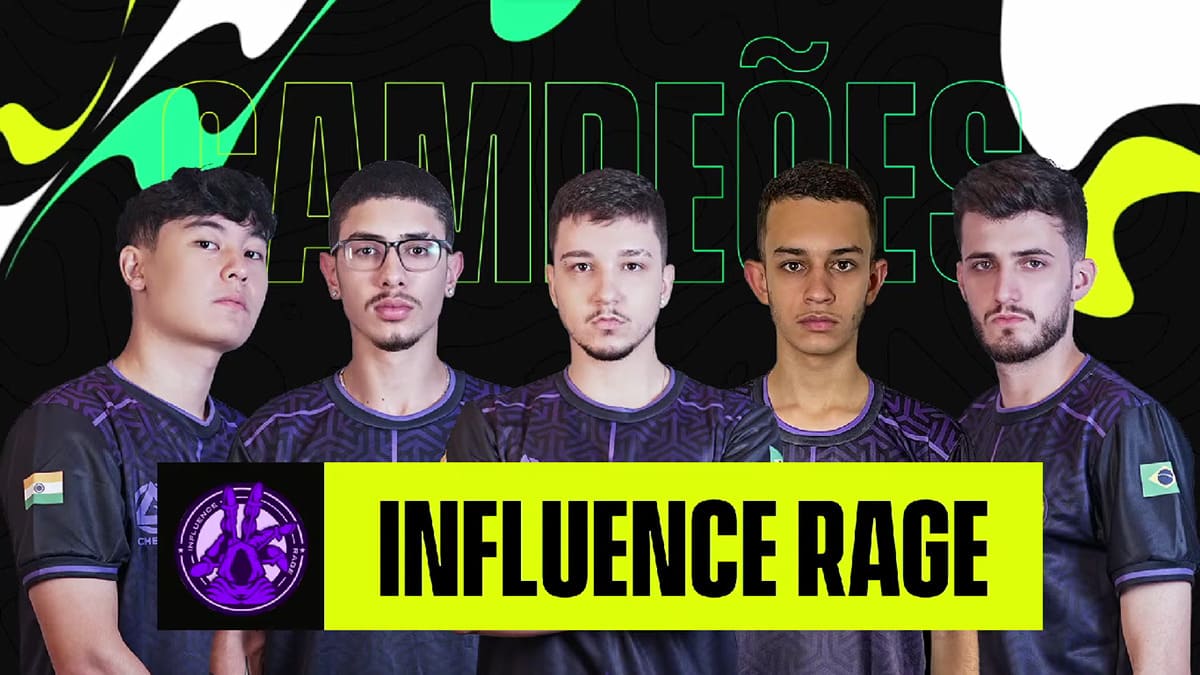 Influence Rage campeã da PUBG MOBILE Pro League Fall Brasil 2023