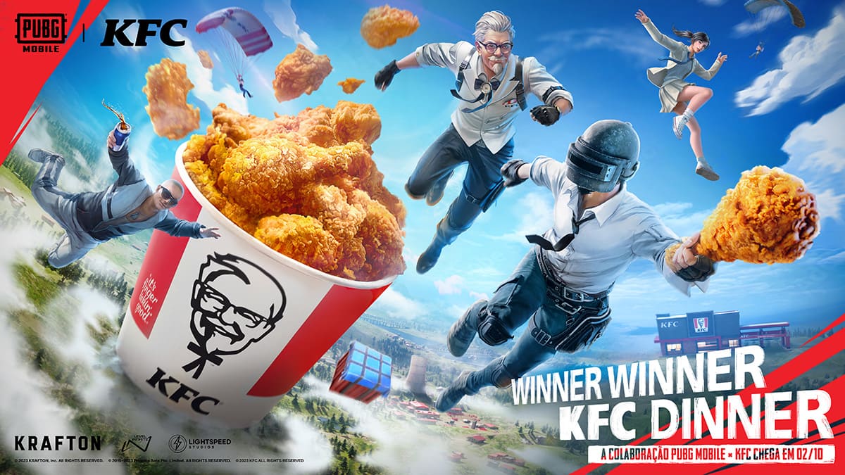 KFC faz parceria com PUBG BATTLEGROUNDS e PUBG MOBILE