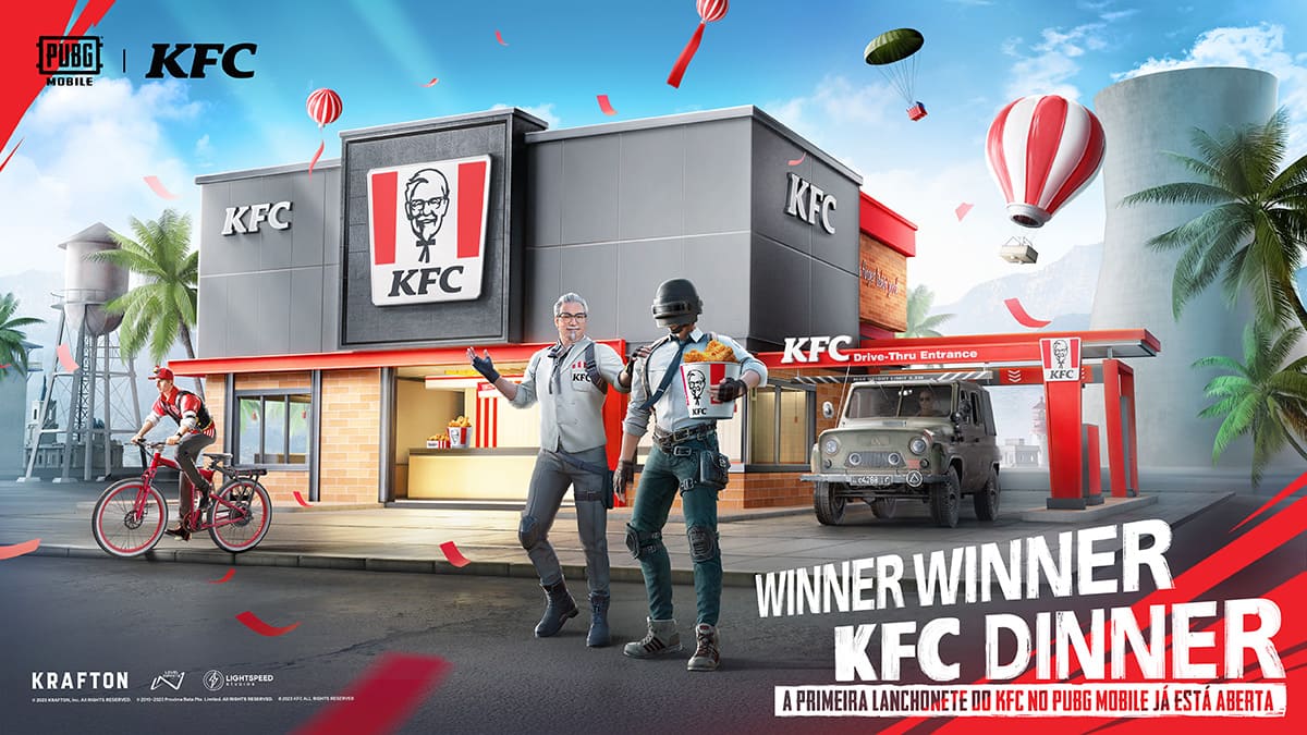 Colaboração entre PUBG MOBILE X KFC