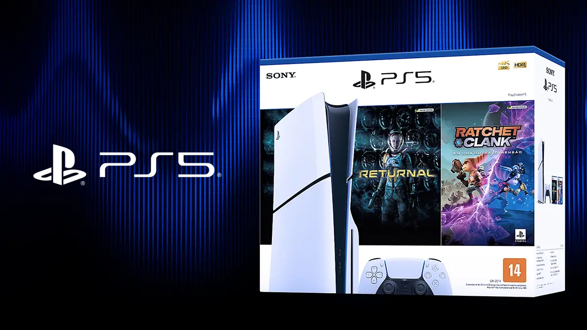 Pack do PlayStation 5 Slim com dois jogos