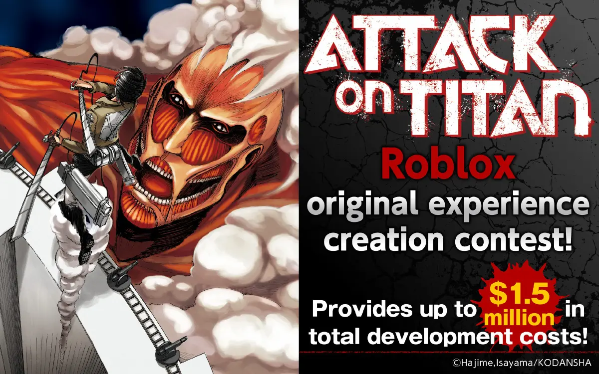 Attack on Titan chega à Roblox