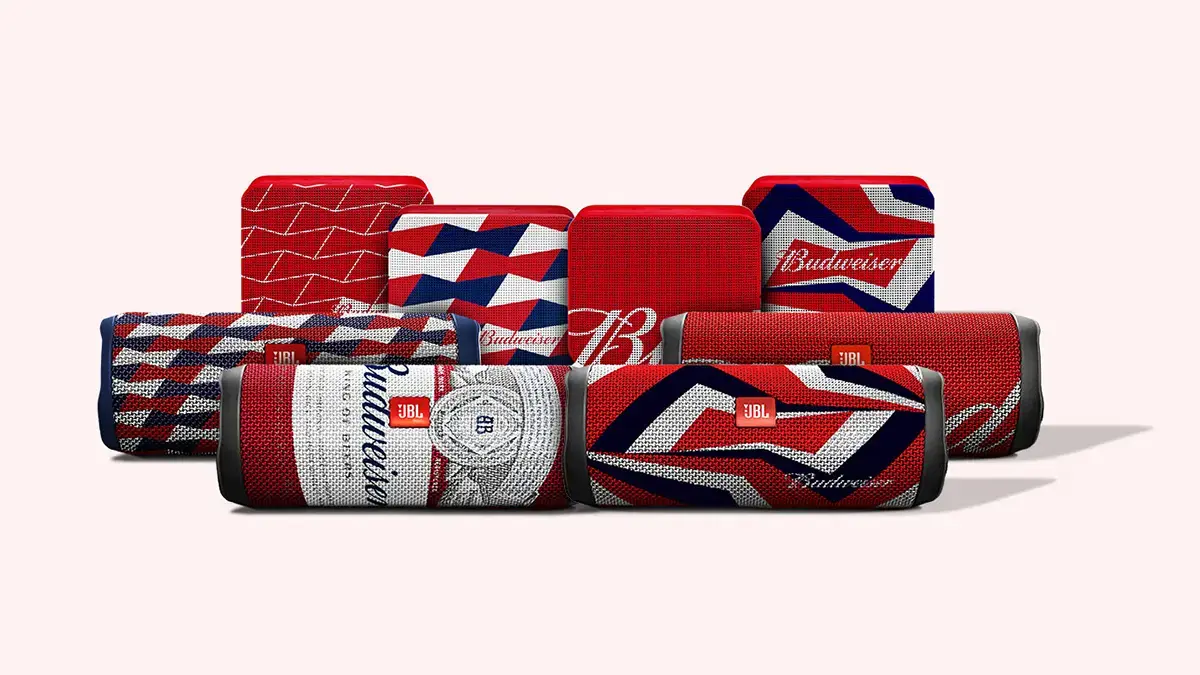 Budweiser e JBL lançam speakers personalizadas