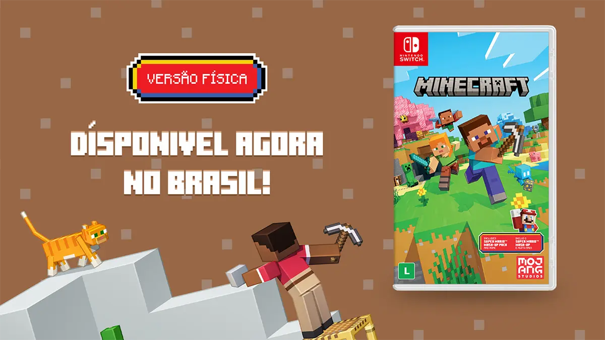 Minecraft Edição Comemorativa dos 15 Anos para Nintendo Switch