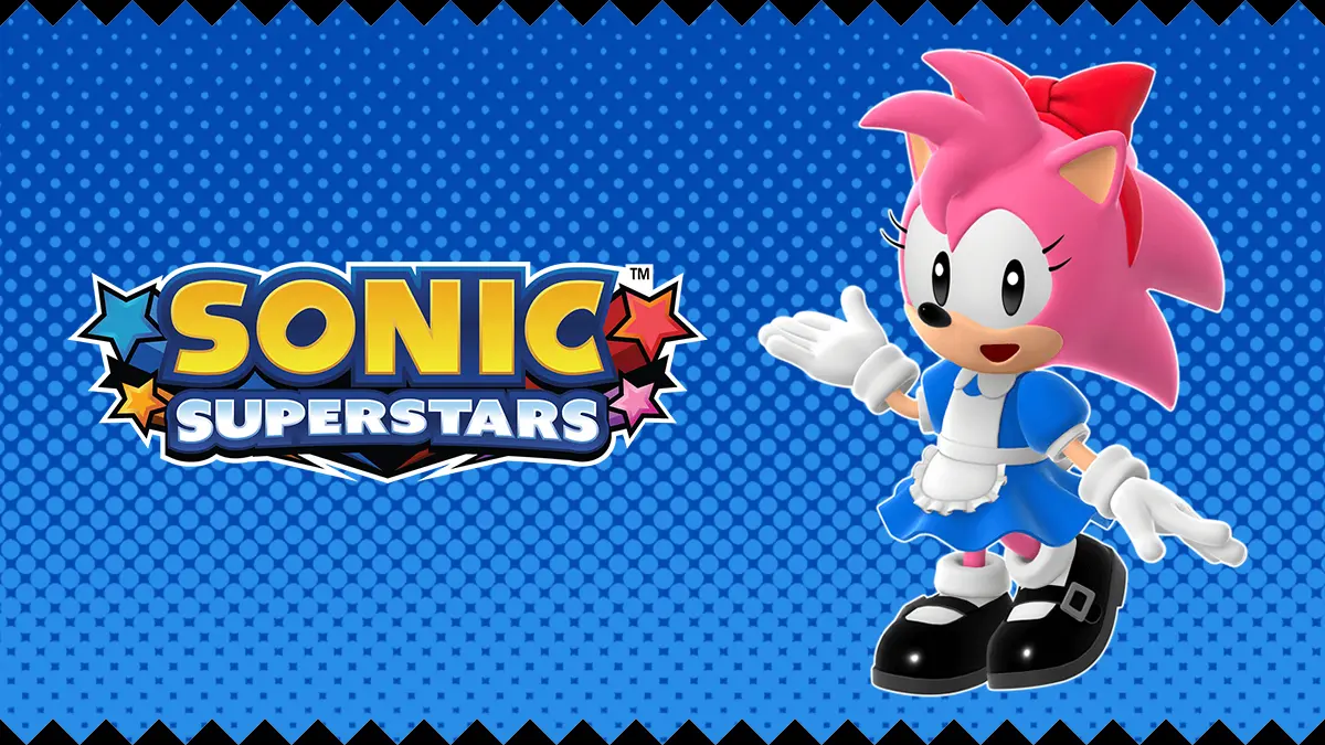Traje Amy Garçonete Retrô em Sonic Superstars