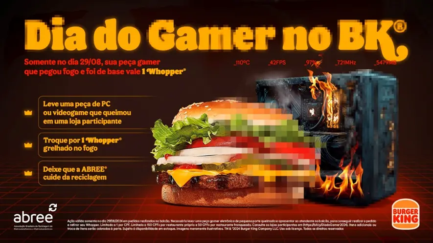 Dia do Gamer - Burguer King