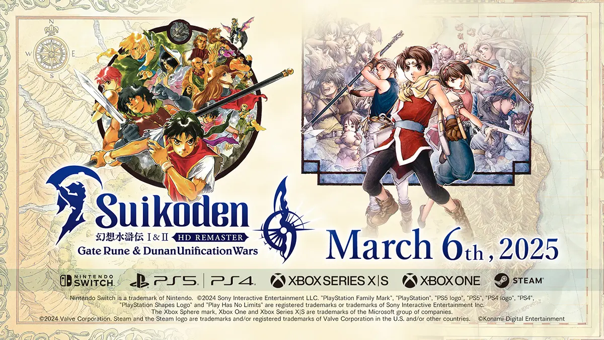 Suikoden I&II HD Remaster Gate Rune and Dunan Unification Wars