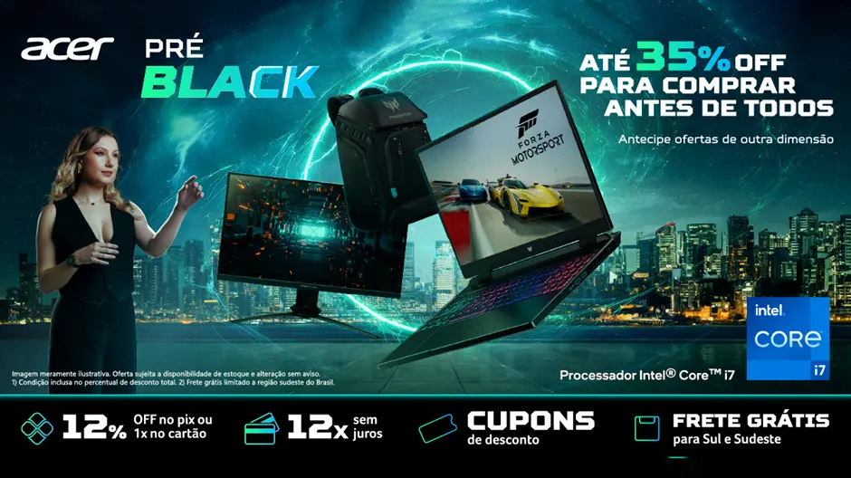 Pré-Black Friday da Acer em 2024