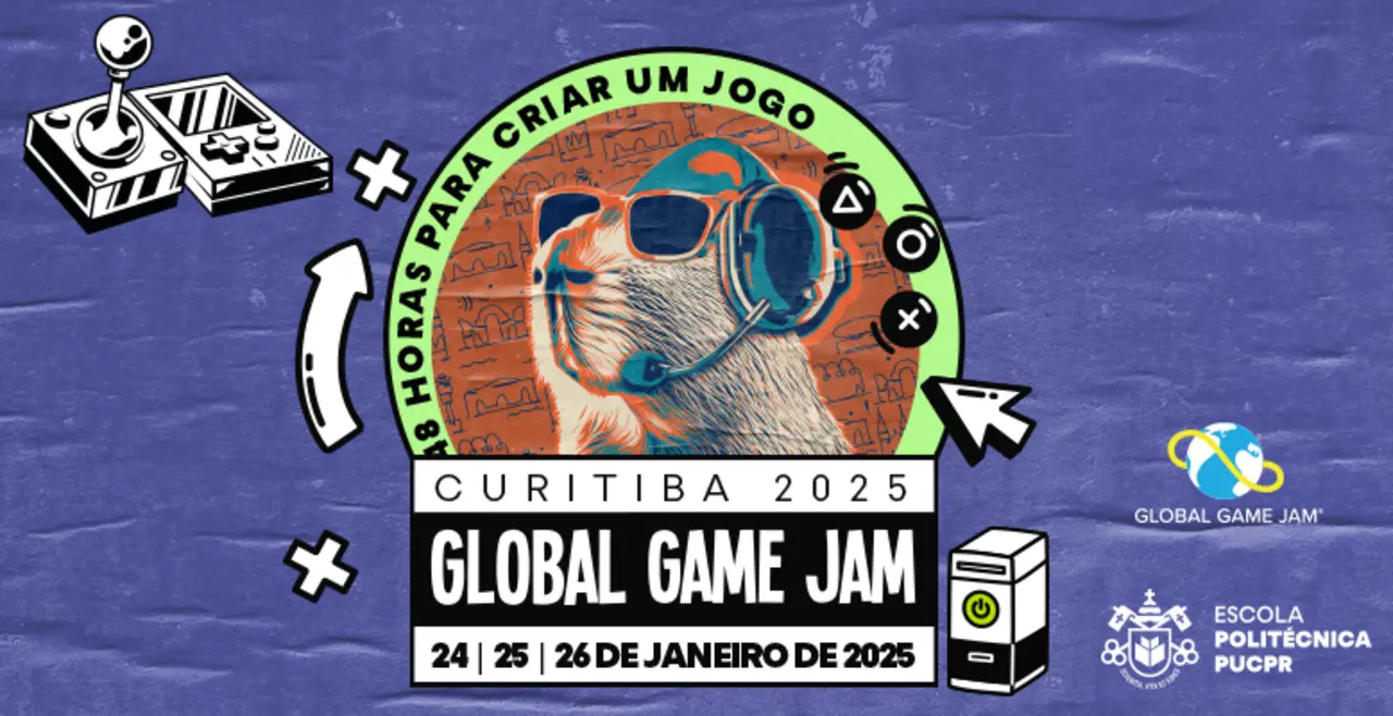 Curitiba sedia Global Game Jam 2025: crie jogos em 48 horas!